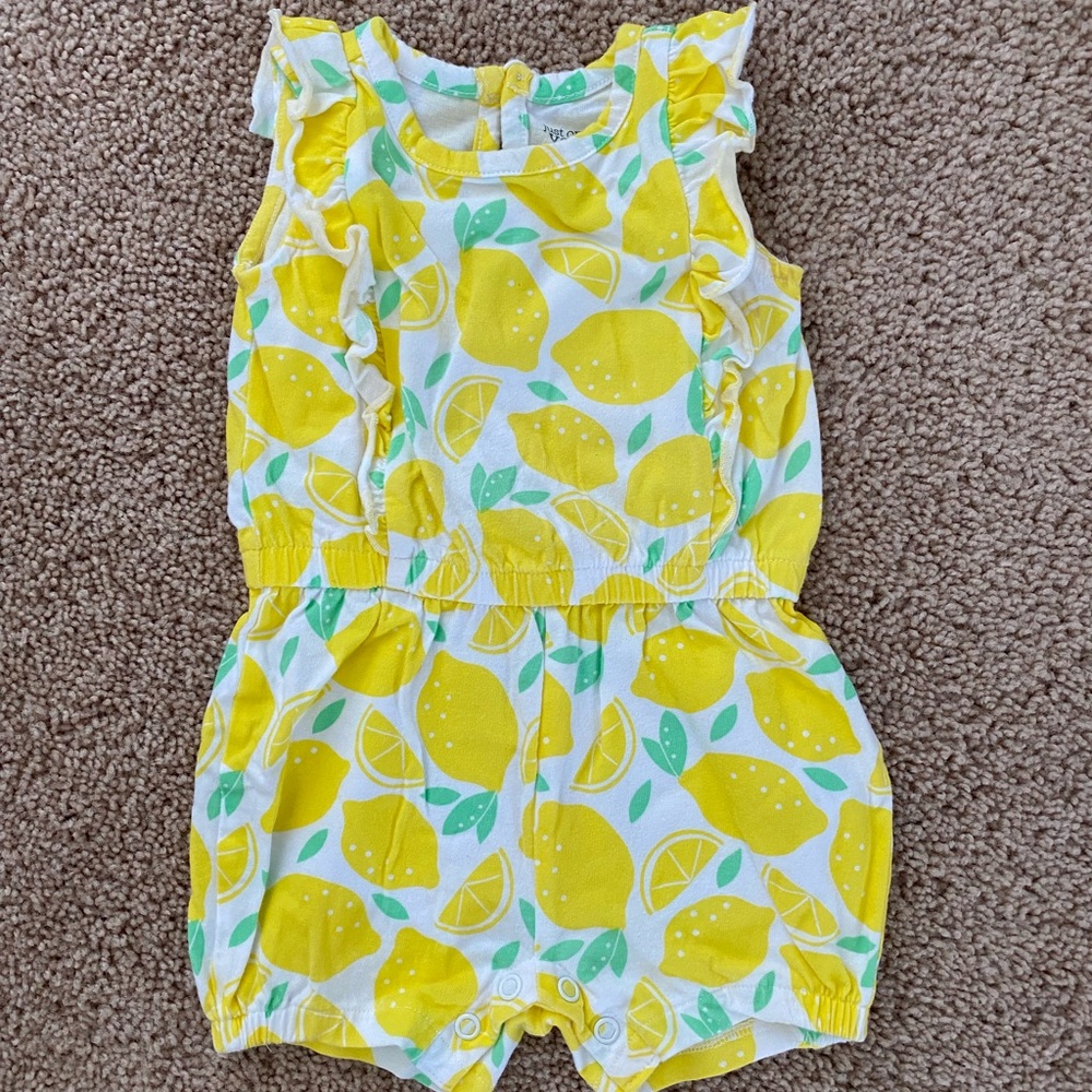 Carter’s Just One You Baby Girl Lemon Romper